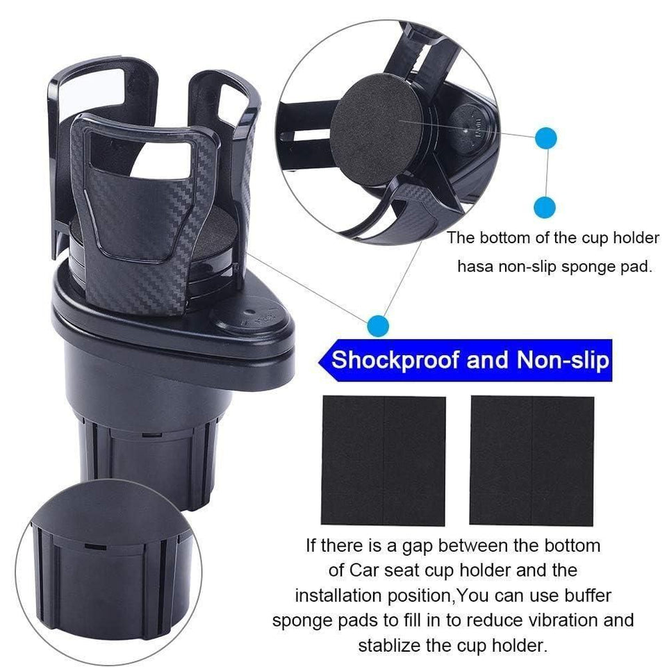 2 in 1 Multifunctional Car Drink Cup Holder Organizer